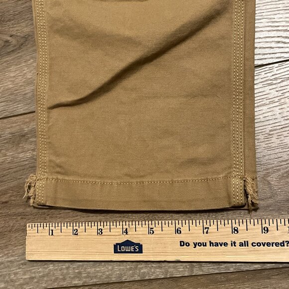 Mens Carhartt Rugged Flex Relaxed Fit Double Knee Pants 38x30 Tan Utility 102802 - Picture 7 of 14